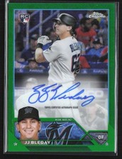 JJ Bleday 2023 Topps Chrome Logofractor Green Refractor RC Auto /99 #RCA-JB