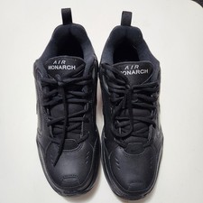 Nike Air Monarch IV Athletic Lace Up Shoe Mens Size 9.5 416355-001 Black