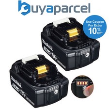 Image of 2 x Genuine Makita BL1830 18v 3.0ah Li-Ion LXT Lithium Ion Battery Star Batt