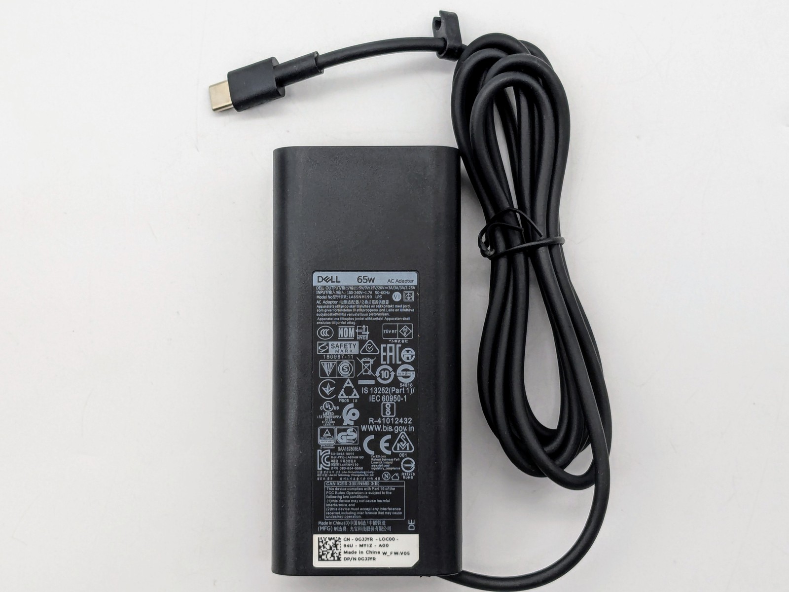 NEW DELL 65W USB-C 0GJJYR 20V 3.25A Genuine Original AC Power Adapter Charger