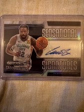 Cason Wallace Auto Sensational Signatures Silver 2024-25 Prizm Black Thunder