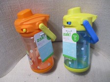 2 Different Bluey ZAK Designs Toddler Sippy Drink Cup 12 oz. Orange Yellow NEW