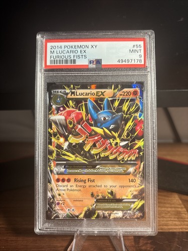 M Lucario-EX graded PSA 9 for sale on eBay