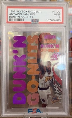 SkyBox E-X Century 1998-99 Antawn Jamison Dunk'n Go-Nuts RC PSA 9 #11DG