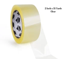 Clear Carton Sealing Tape Parcel Packing Box Tape 1.88 Inch x 55 Yards 2 Mil