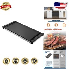 Heavy-Duty Cast Iron Griddle for GE Gas Stove WB31X49806 Nonstick