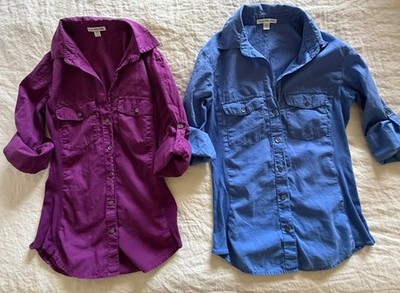 James Perse Three Quarter Sleeve Button Up Shirt . S / 1 . TWO ( 2)