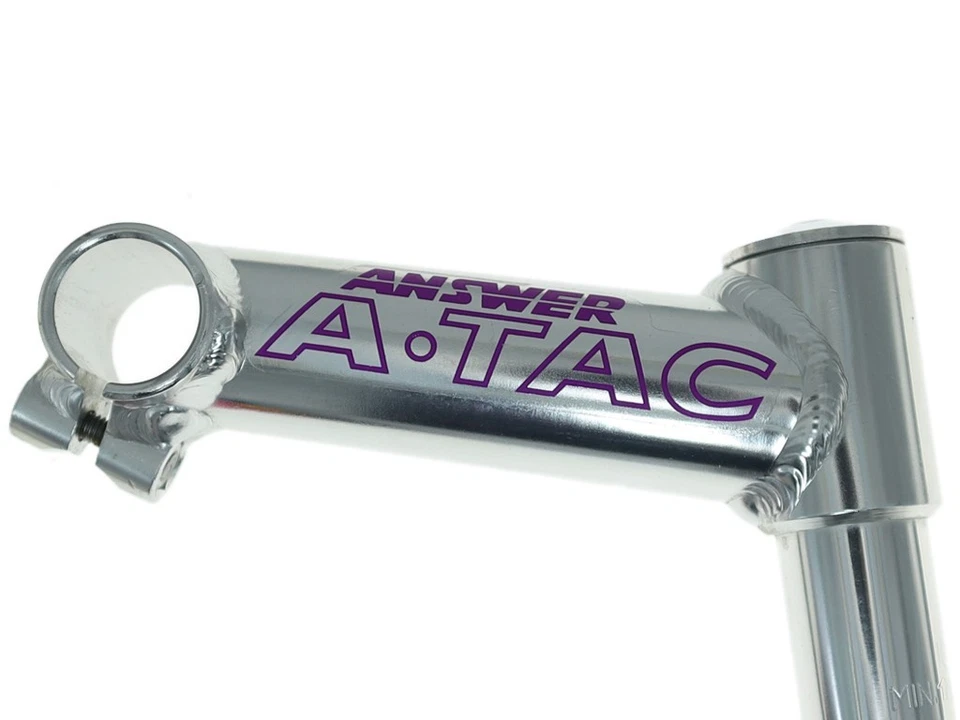 Vintage NOS Answer A-TAC 1 1/4" Quill Stem 25.4 x 130mm Silver KALLOY OEM - Image 4 of 4