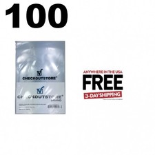 100 CheckOutStore Crystal Clear Golden Age Thick Comic Book Bags 1-3 DAY