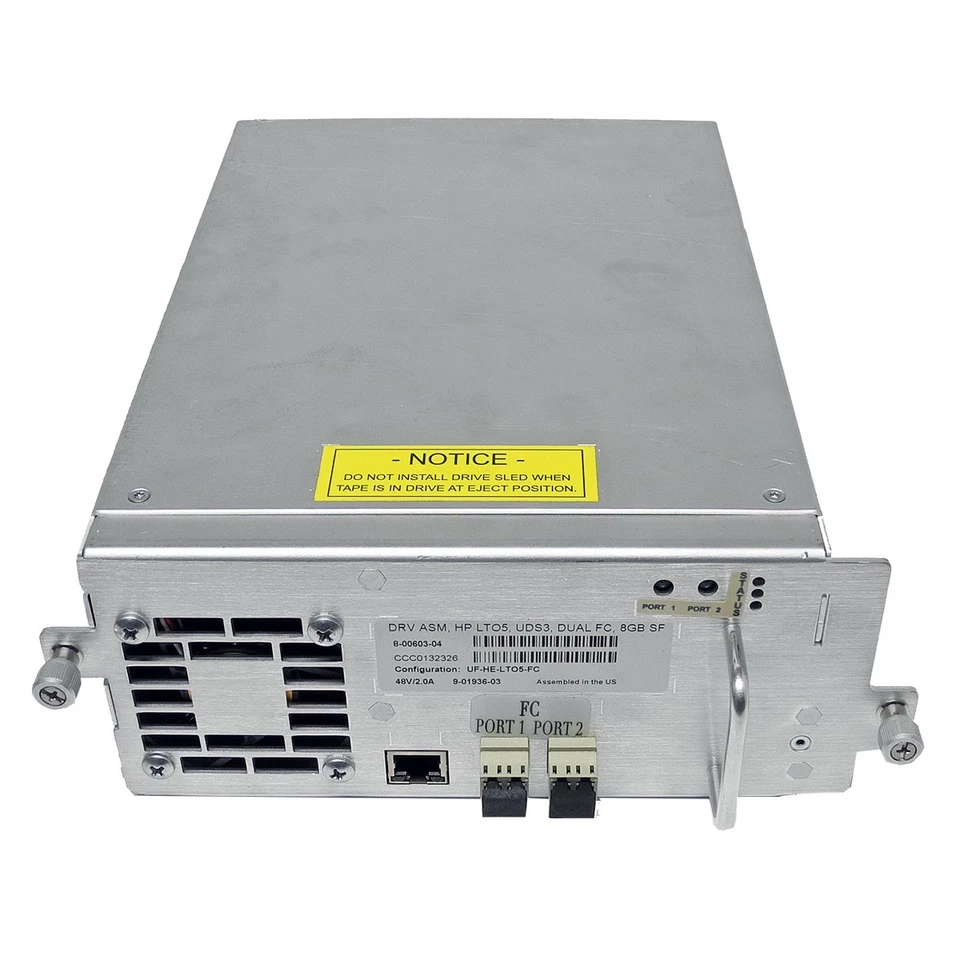 Quantum 8-00603-01/04/07/08 DRV ASM HP LTO-5 UDS3 Dual FC 8G Tape Drive - Bild 2 von 4