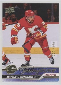 2023 Upper Deck Series 1 Young Guns Exclusives /100 Matthew Coronato Rookie RC