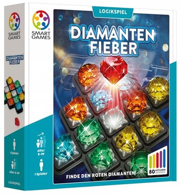 SMART GAMES Logikspiel Diamantenfieber für 1 Spieler ab 8 Jahren