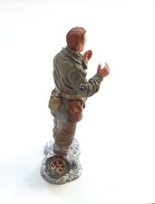 King & Country Seconde Guerre Mondiale - Soldat Folgore IF042 Couché Au Combat (1:32, Plomb Peint)