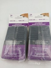 Lot Of 2 DRICORE Leveling Kit 24 Piece Subfloor Shims Gray Plastic New Sealed
