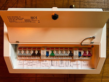 Contactum 10 Way Dual RCD Metal Consumer Unit Fully Populated 100A Main Switch