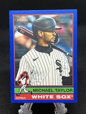 2025 Topps Heritage High Number Michael Taylor #669 Blue Border Parallel