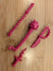 Vintage 1990 Teenage Mutant Ninja Turtles Slash TMNT Playmates Accessories ONLY