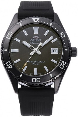 ORIENT Mako 40mm RA-AC0Q10N Herrenuhr Automatik schwarz Silikonarmband auf