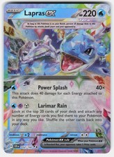 Lapras ex 032/142 Holo Pokemon TCG Card Double Rare SV07: Stellar Crown NM