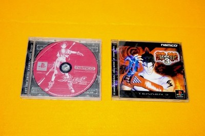 Tekken 3 + Soul Edge (Blade) PS1 PlayStation Namco Fighting Lot of 2 NTSC-J
