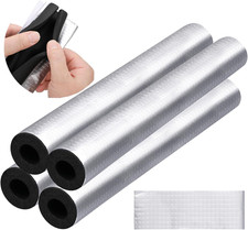 4 Pcs Pipe Insulation Foam Tube - Self-Adhesive Wrap for Winter, Irrigation, Spr