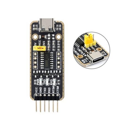 Waveshare Type-C / USB-C to UART High Band Rate Transmission Module Connectors,