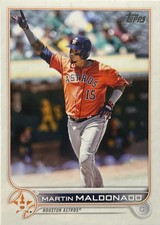 2022 TOPPS MARTIN MALDONADO -ASTROS-