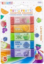 Scented Erasers, Latex Free, Assorted Fruity Scents, Cute Fun Fruit Eraser Class