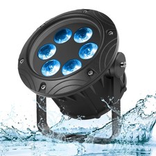 Waterproof Par Lights Stage Lights, RGBW 4in1 6LED DMX Sound Activated Contro...