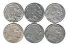 1930-1937 XF/AU Better Condition: Great Detail in Buffalo Horn 6 Coin Lot *429