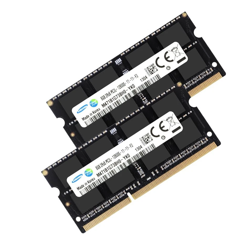 Samsung 16GB Kit 2x 8GB DDR3L 1600MHz PC3L-12800S 1.35V SODIMM Laptop Memory AUB - Image 4 of 4