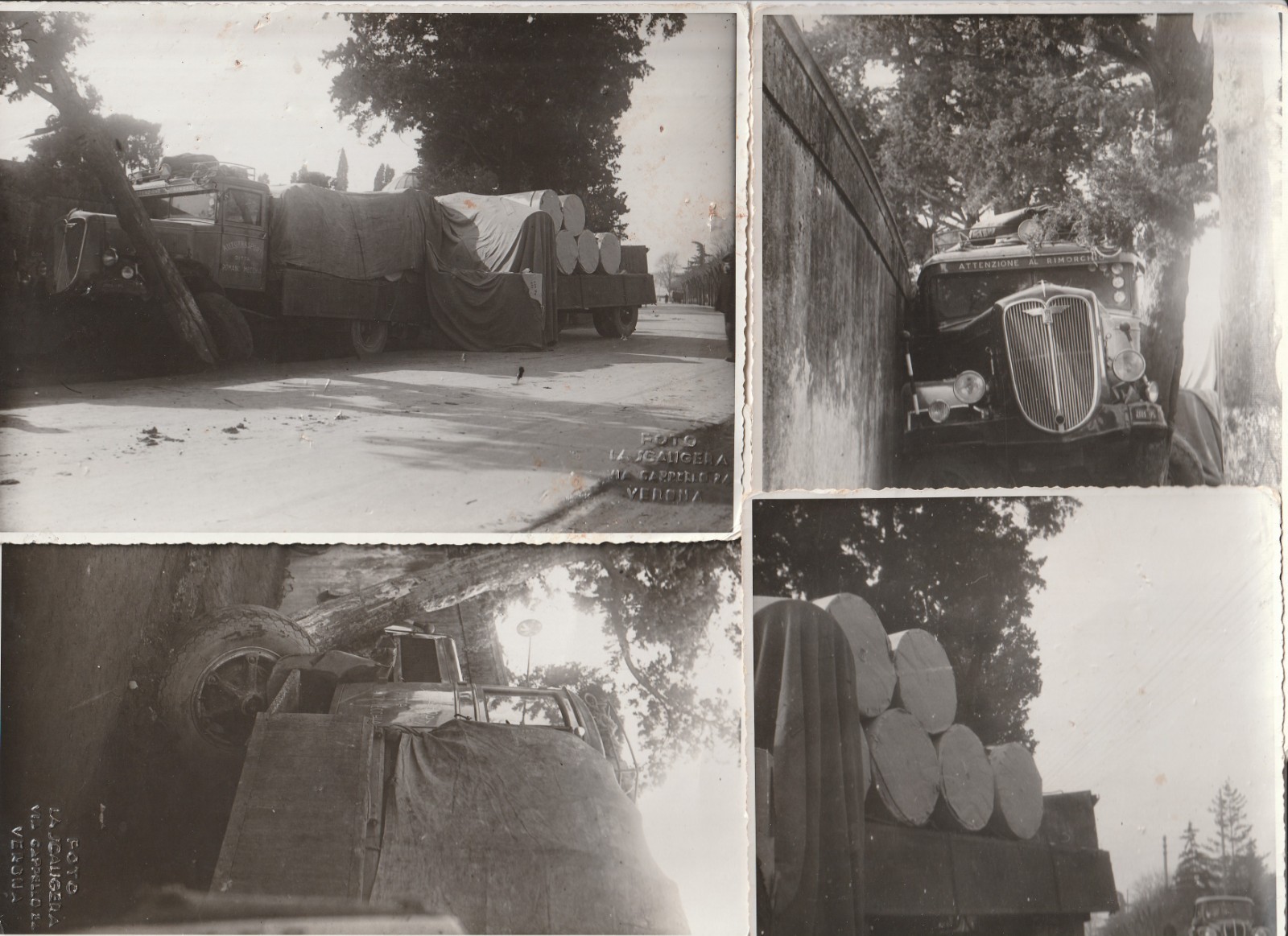 AUTOCARRO PESANTE FIAT 634,INCIDENTE A VERONA,TARGA PL 2005 (POLA),ISTRIA ITALIA
