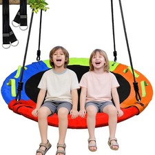 Tree Swing, Saucer Swing, 40 inch 900lbs Weight Capacity, with Adjustable Han...