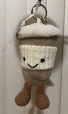 Jellycat Amuseable Coffee-To-Go Bag Charm Soft Plush Toy