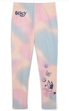 Bluey Girls  Tie-Dye Pastel Graphic Leggings Size XL 14-16 NWT 