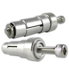 Lenkerenden Klemmteile Satz f&uuml;r Lenker Innen &Oslash; 12 - 22 mm Schraube M6 x 70 mm