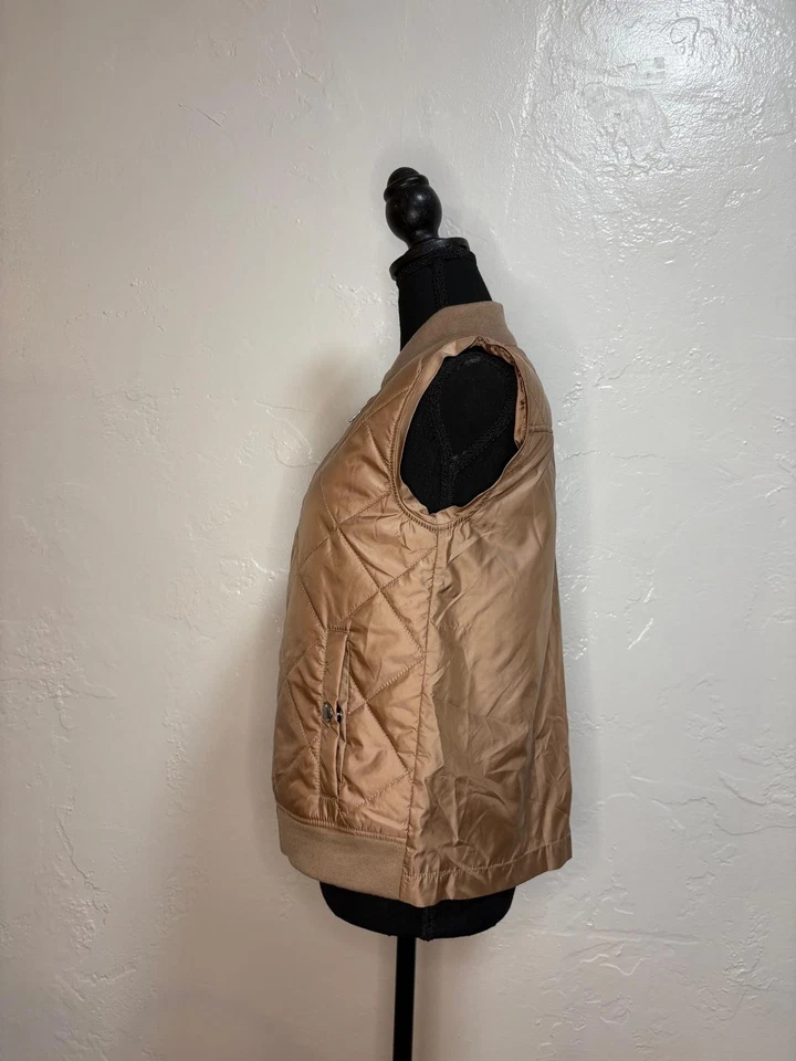 BCBGeneration 玫瑰金 S 码绗缝背心轻便 — 第 3/4 张图片