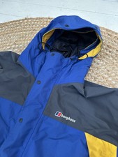 Berghaus Vintage Mera Peak GORE TEX Jacket yellow/blue size L