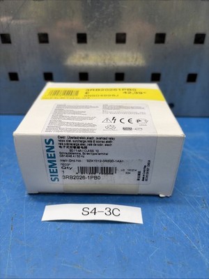 NEW Siemens 3RB2026-1PB0 SIRIUS Solid State Overload Relay 1-4A Size S0 600V