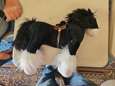 Disney Store Brave Angus Black Horse Plush Stuffed Animal Toy 14  x 17" Large
