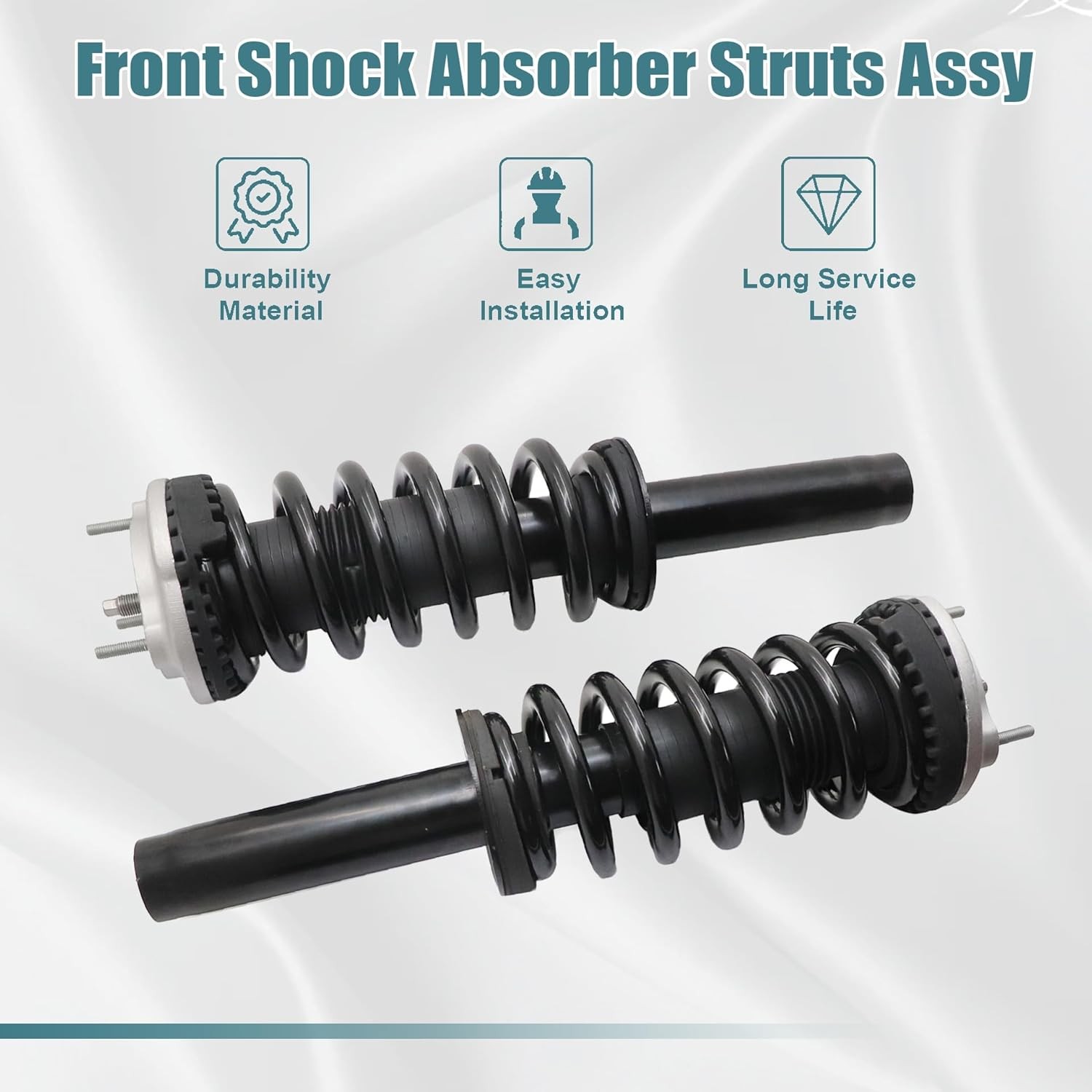 2Pcs Front Shock Absorber Struts Assys For Maserati Ghibli M157 AWD 670008897