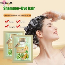 Natural Plant Hair Dye, New Botanical Bubble Hair Dye 30ml Shampoo 2024 Hot Sale