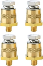 M8 Thread Male Brass Battery Charging Post Terminals, M8 Battery Post Adapter (+