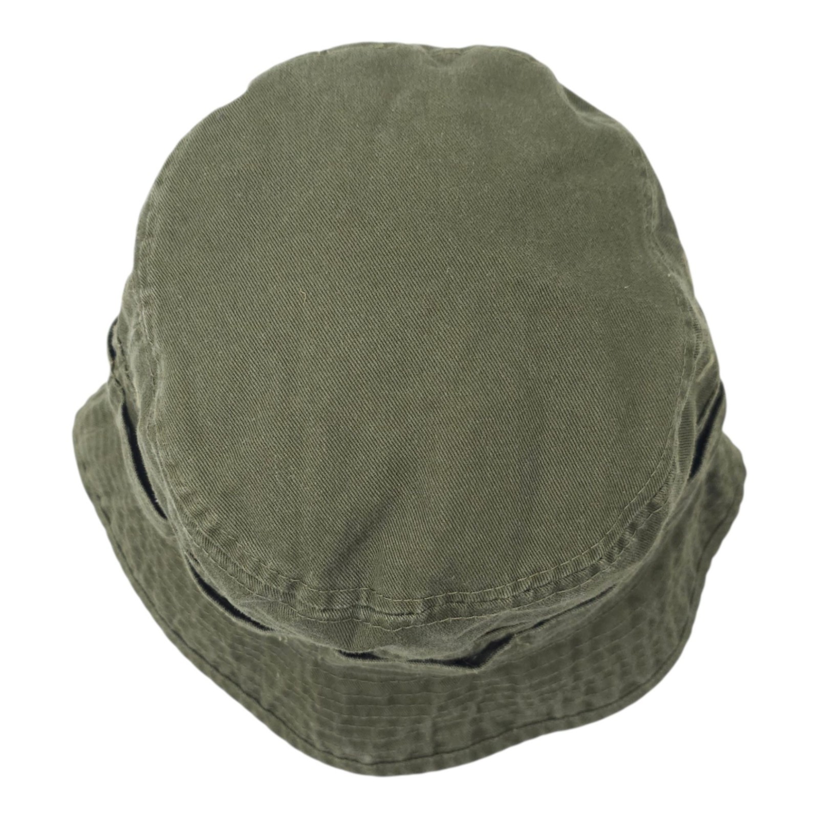 H&M Olive Green Bucket Hat Cotton Military Style Boho Festival Unisex L Cap thumbnail 6