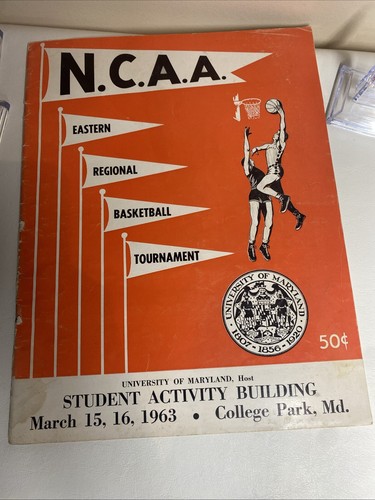 1963 N.C.A.A. Regionales Basketballturnierprogramm Ost
