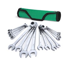 Sk Reversible Ratcheting Wrench Set Combination Wrench Set 16-piece Metric...