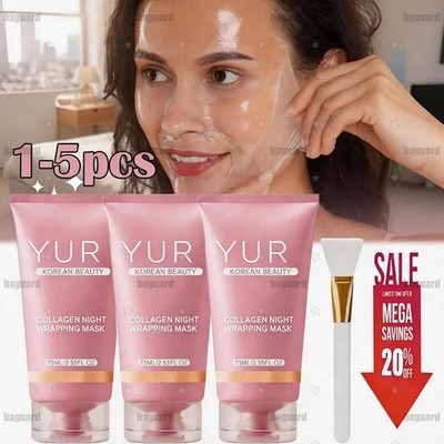Korean Collagen Night Wrapping Mask 75ml Hydrating Sleeping Mask New In Box