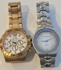 Wrist Watches  1 Invicta & 1 Charles Raymond Both Nice Watches Need Battery