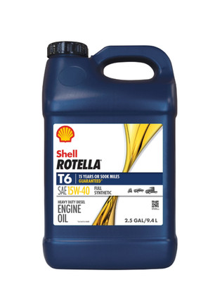 Shell Rotella T6 Diesel Motor Oil 15W-40 2.5 Gallon