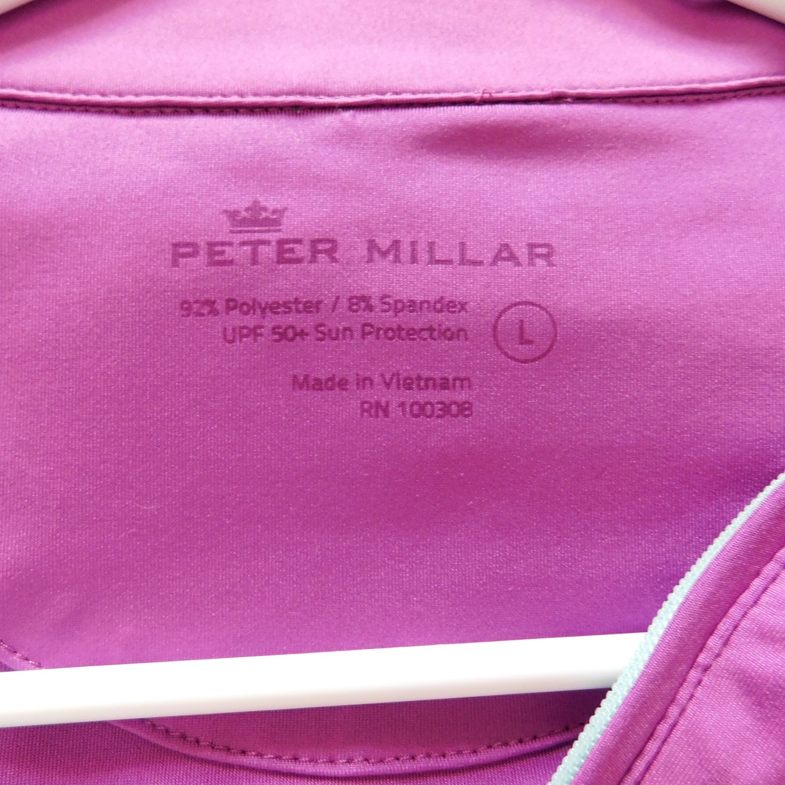 PETER MILLAR 1/4 Zip Multicolor Pullover Top Acti… - image 4